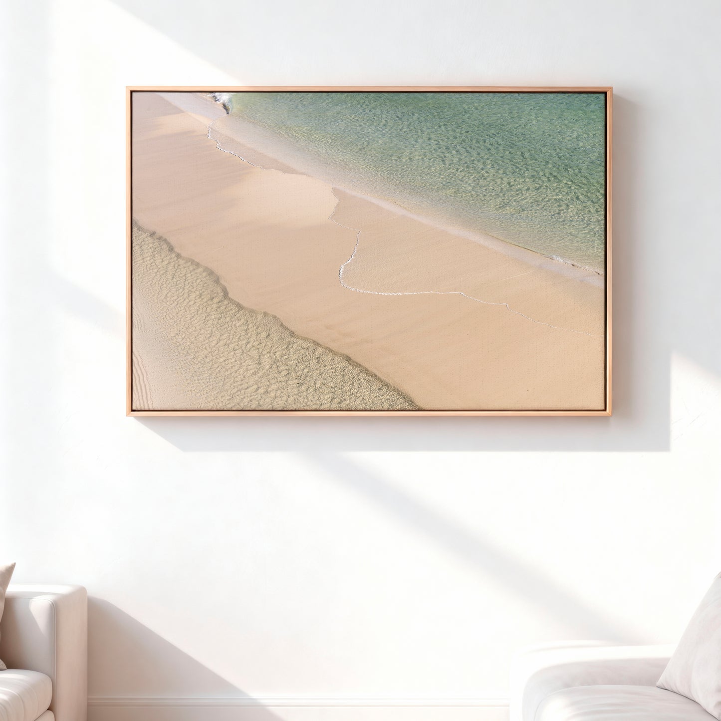 Where Water Meets - Framed Canvas