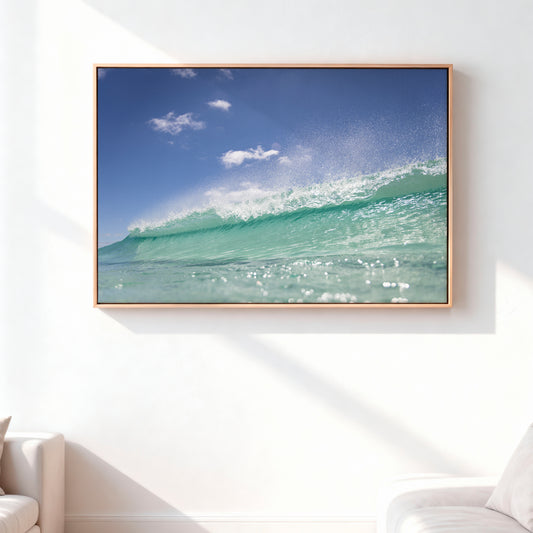 Summer Waves - Framed Canvas